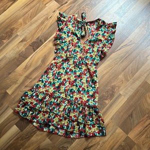SHEIN open back floral dress